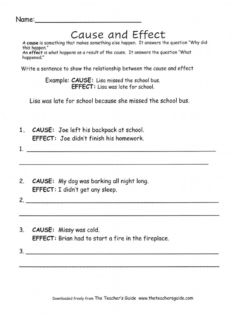 Cause and Effect | PDF
