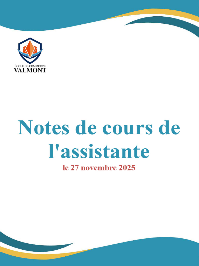 Notes de Cours - Le 27 Novembre 2025 | PDF | Crytomonnaies | Bitcoin