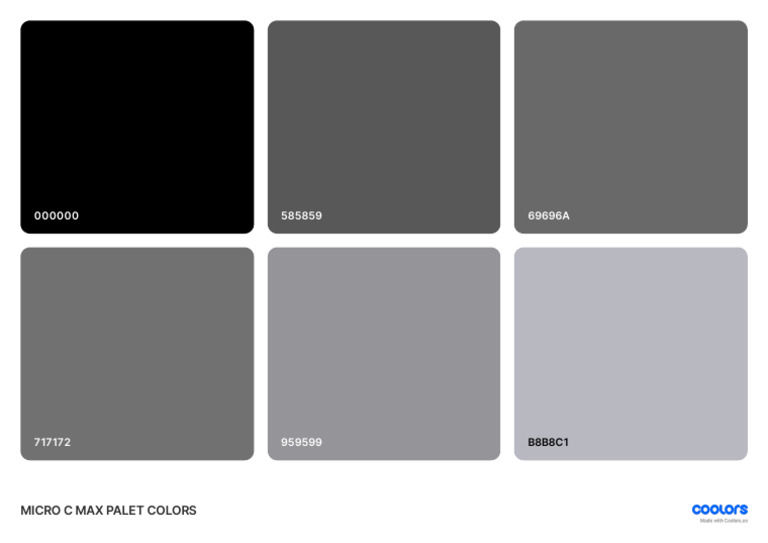 Micro C Max Palet Colors | PDF