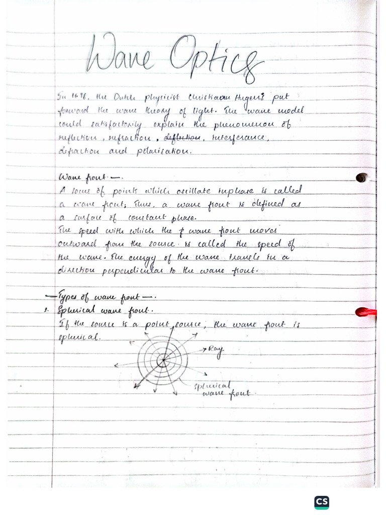 Wave Optics Phy | PDF