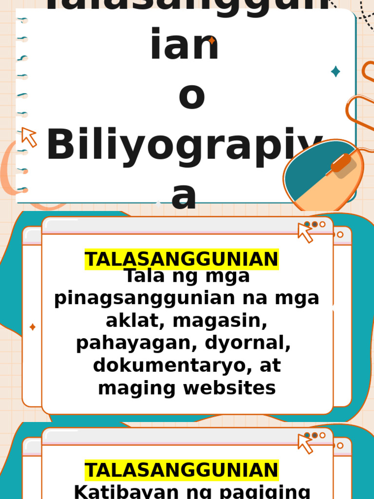 Talasanggunian o Bibliyograpiya | PDF