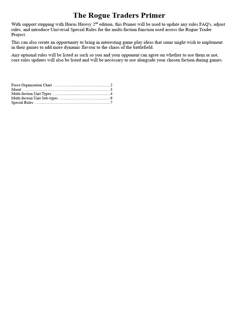 Rogue Traders Rules and Gameplay Guide | PDF | Artillery | Military