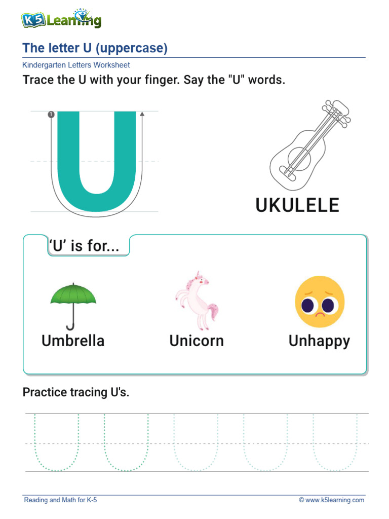 Uppercase Letter u | PDF