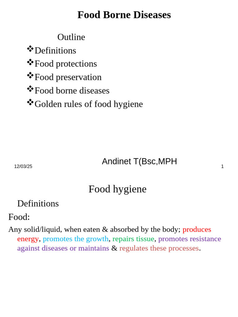 Understanding Food Borne Diseases | PDF | Food Safety | Foodborne Illness