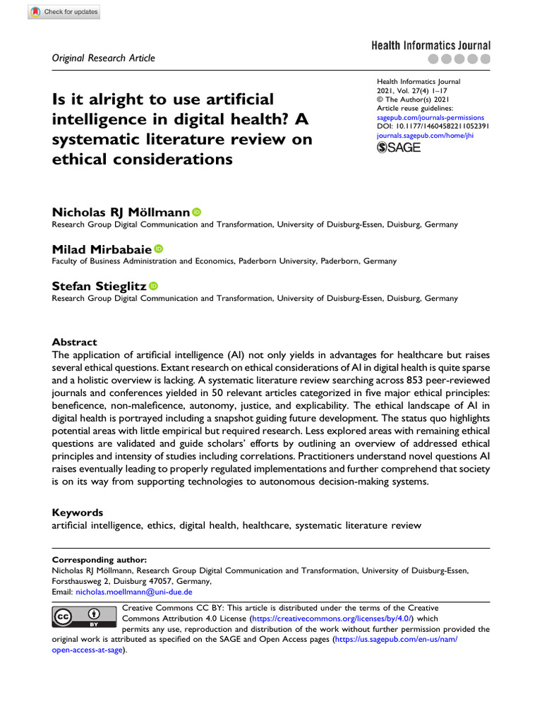 6-Bioethic-Arificial Intellingence and Ethics Review | PDF | Artificial ...
