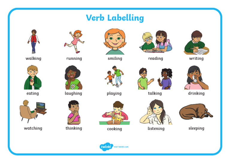 Verb Labelling Activity Guide | PDF