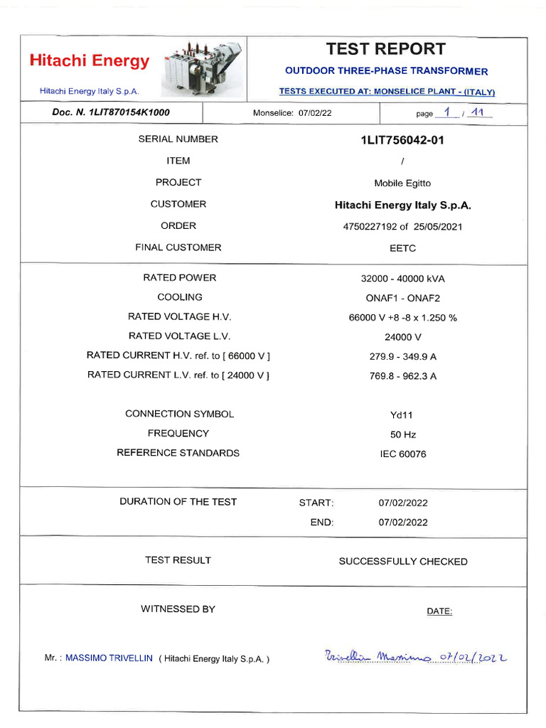 1lit756042-01 Test Report | PDF
