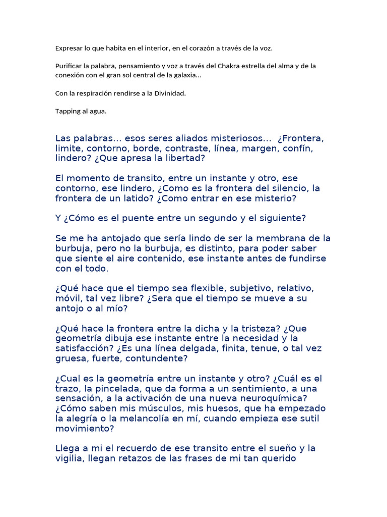 Conexión del alma y la voz interior | PDF