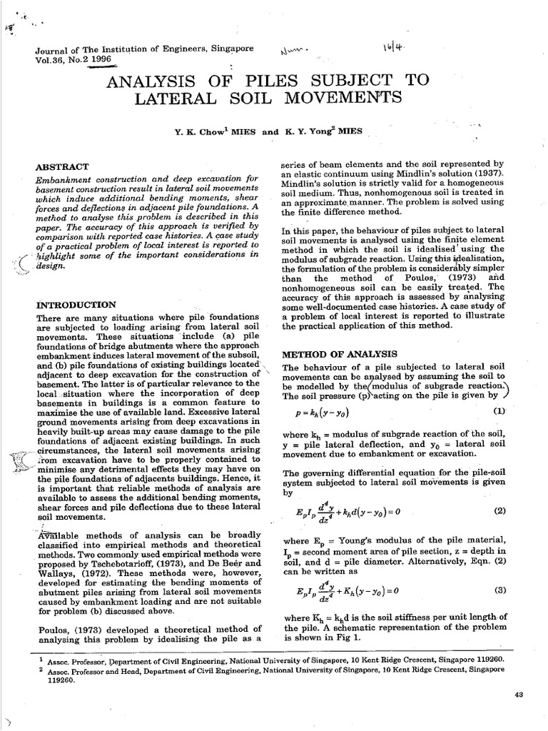 Lateral Pile | PDF