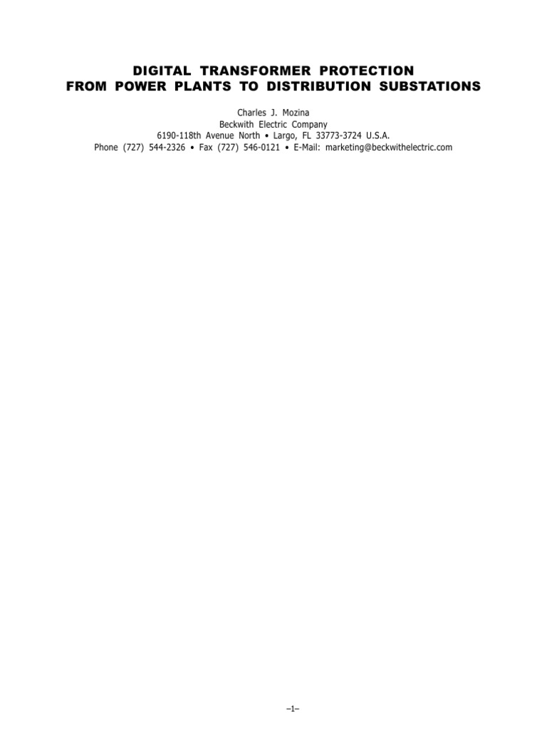 Transformer Protection Strategies Explained | PDF | Transformer | Relay
