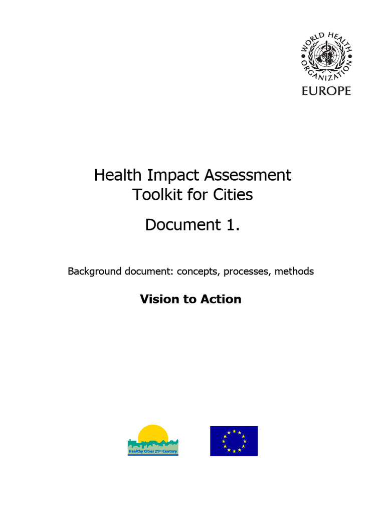 Health Impact Assessment Toolkit Guide | PDF | Sustainability ...