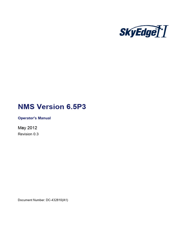 NMS 6.5P3 Operator's Manual Guide | PDF | Computer Network | Icon ...