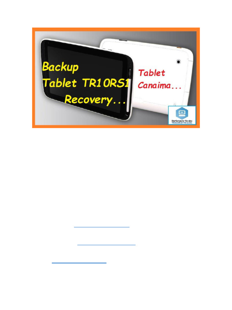 Solución Error Tablet Canaima TR10RS1 | PDF