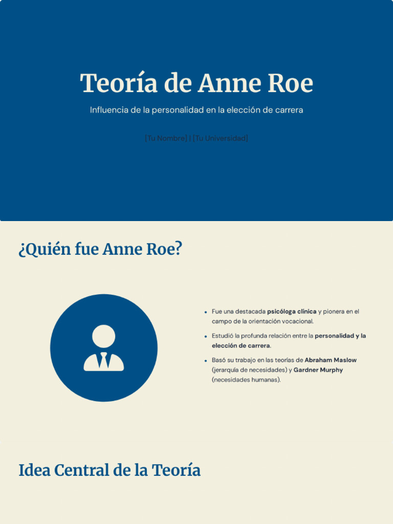 Teoria de Anne Roe | PDF
