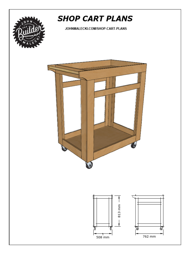Shop Cart Plans_metric (1) 2 | PDF | Plywood