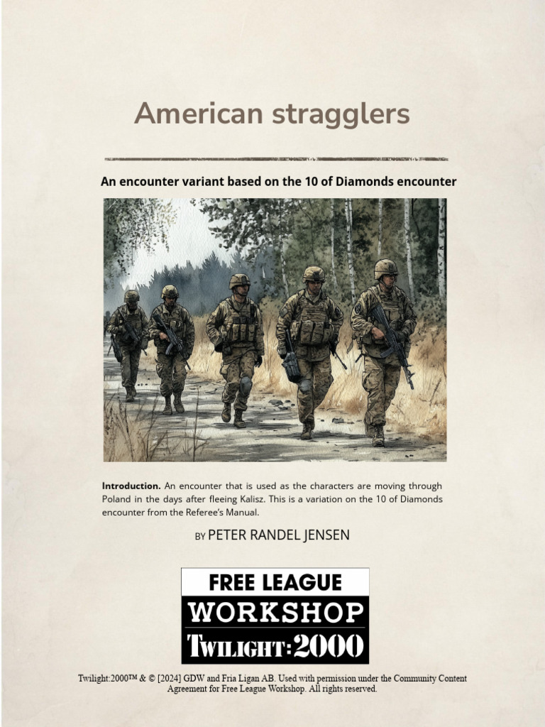 American Stragglers Encounter Guide | PDF