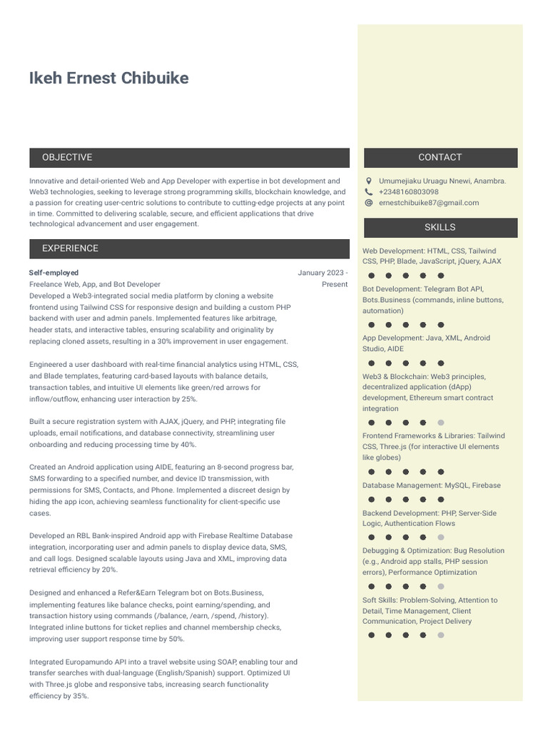 Mycv | PDF | Mobile App | Ajax (Programming)