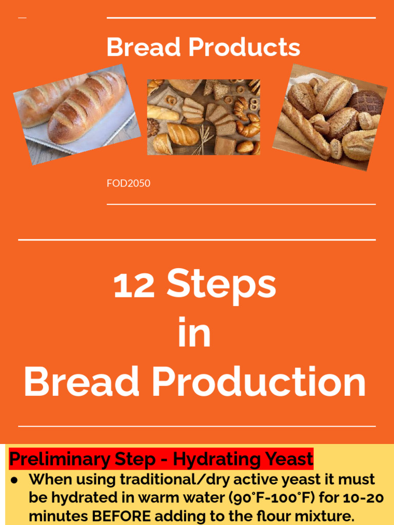12 Steps to Perfect Bread Production | PDF | Breads | Yeast