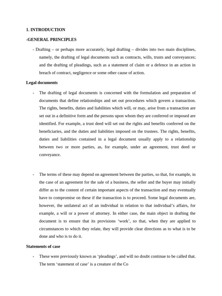 Legal Document Drafting Essentials | PDF | Deed Of Trust (Real Estate ...