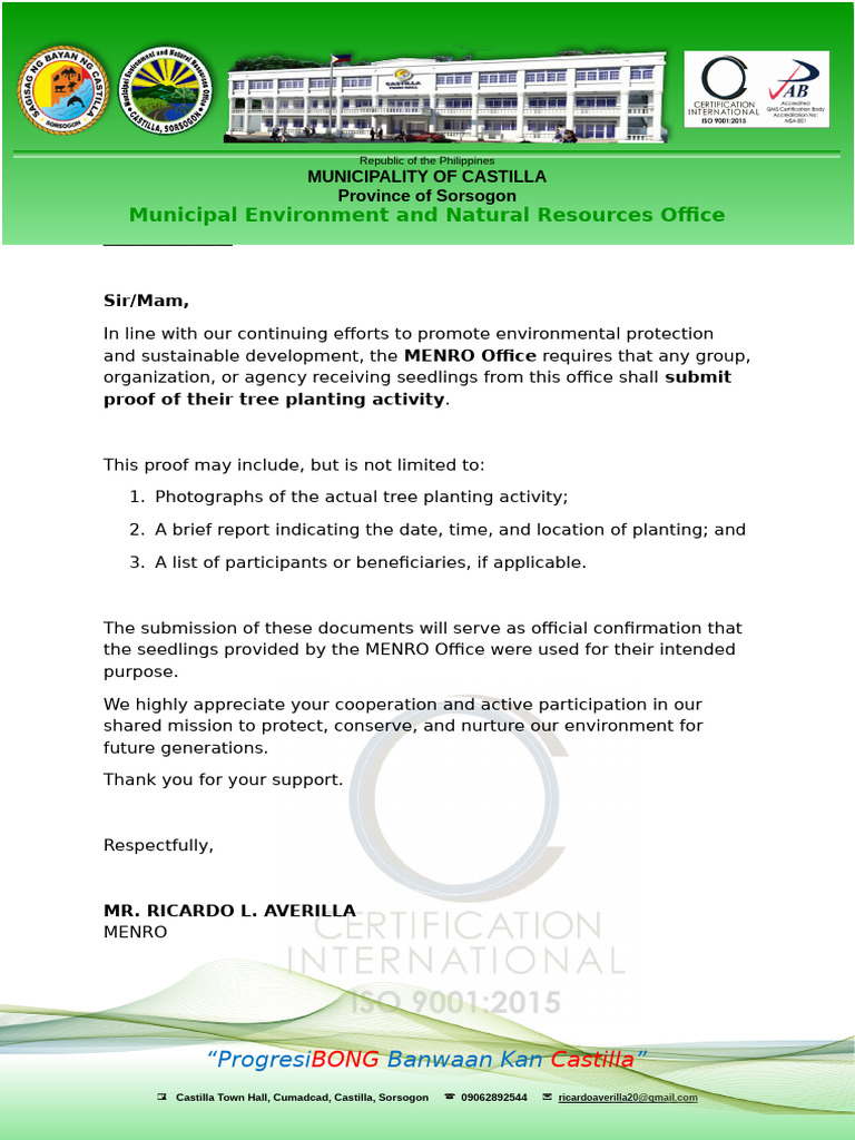 Proof Tree Planting | PDF