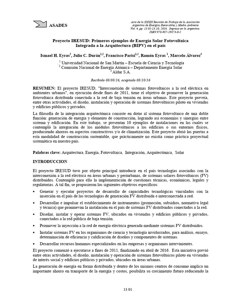 Documento Completo | PDF | Fotovoltaica | Energía solar