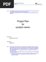 Template Project Plan