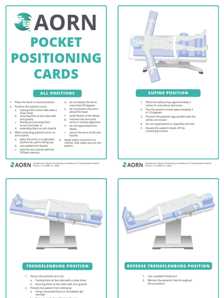 Patient Positioning Guidelines for Surgery | PDF | Anatomical Terms Of ...
