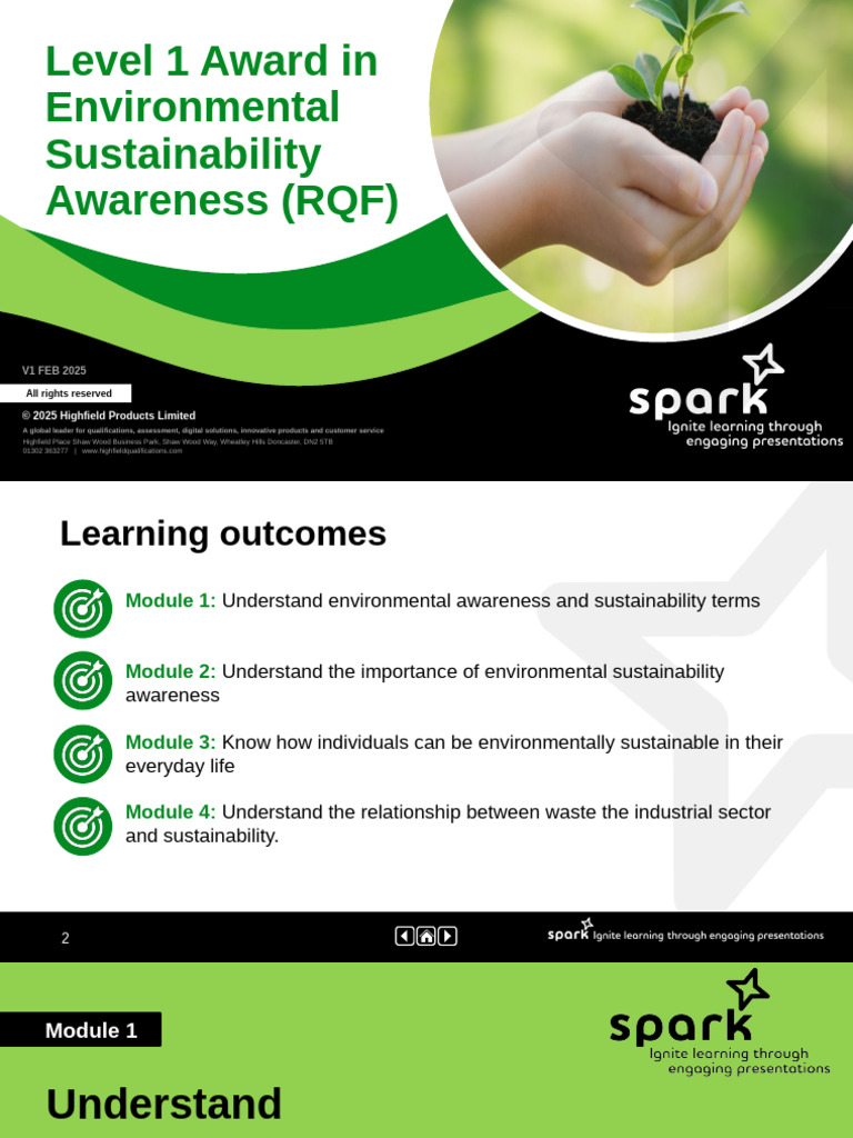 Level 1 Award in Environmental Sustainability | PDF | Climate Change ...