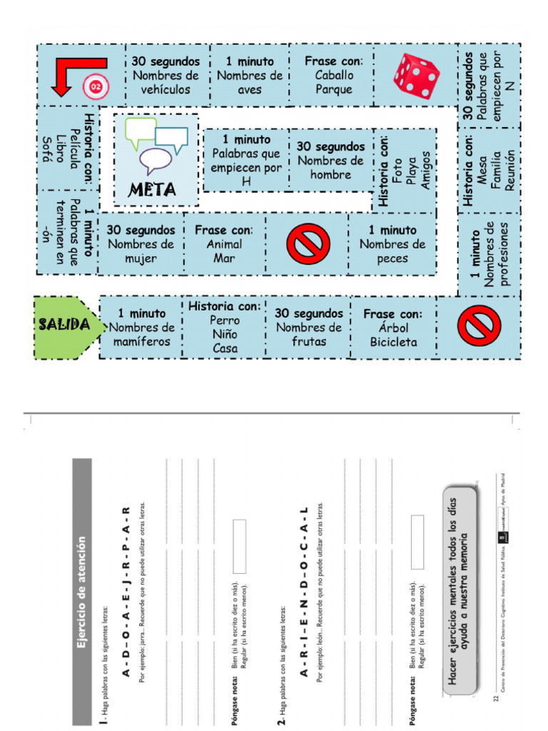 Actividades Fluidez Verbal Josue 1 | PDF
