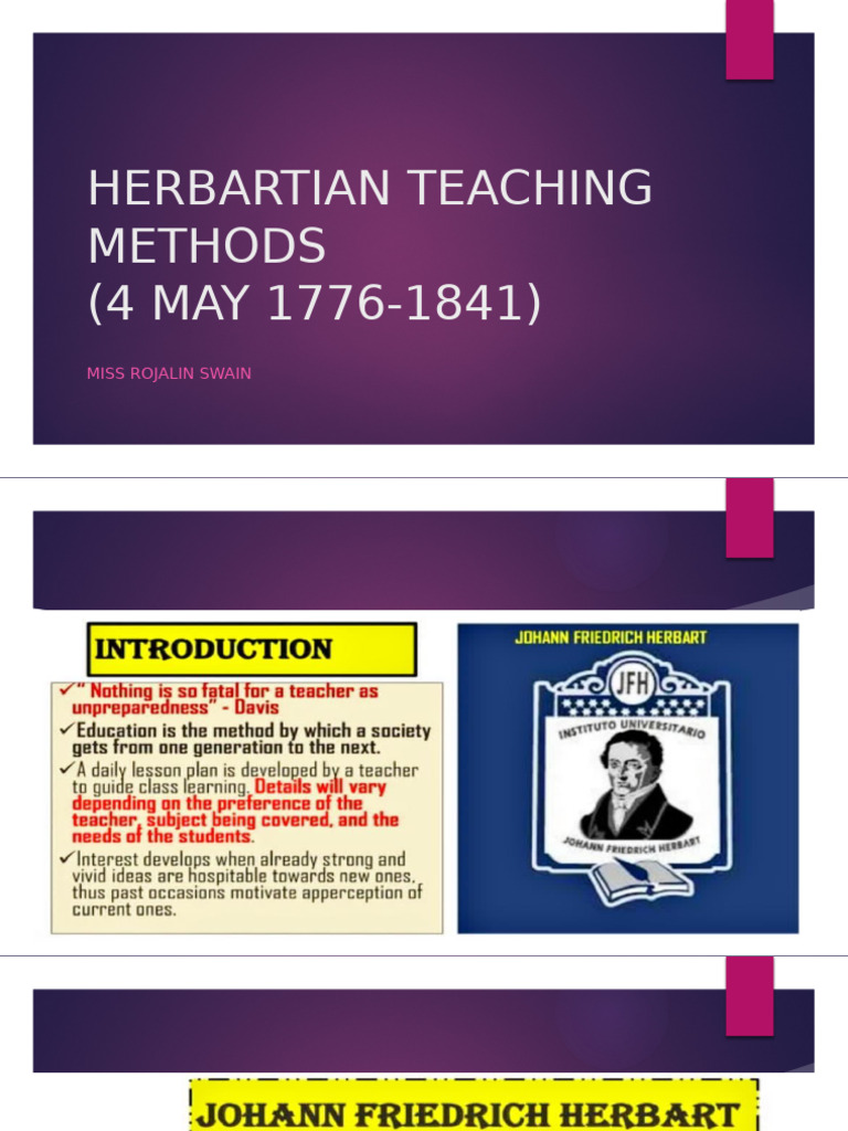 Herbartian Teaching Method | PDF