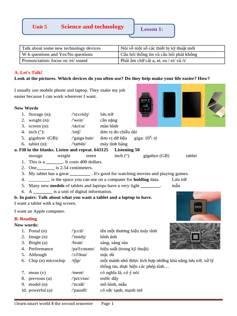New Technology Devices and Questions | PDF | Tablet Computer | Smartphone