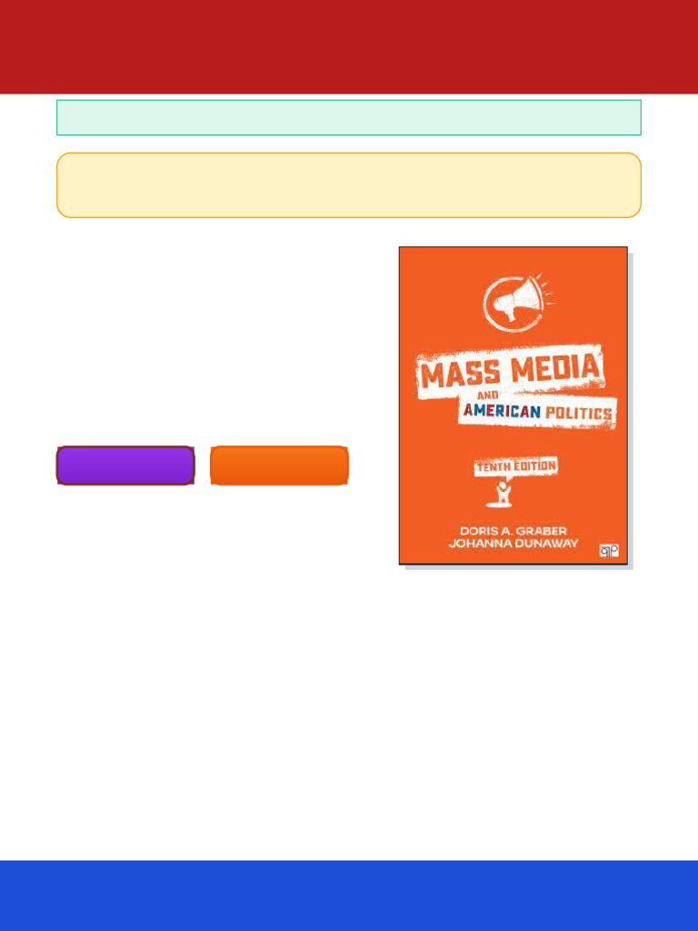 Mass Media and American Politics Sarrell M. West ebook 4K pdf