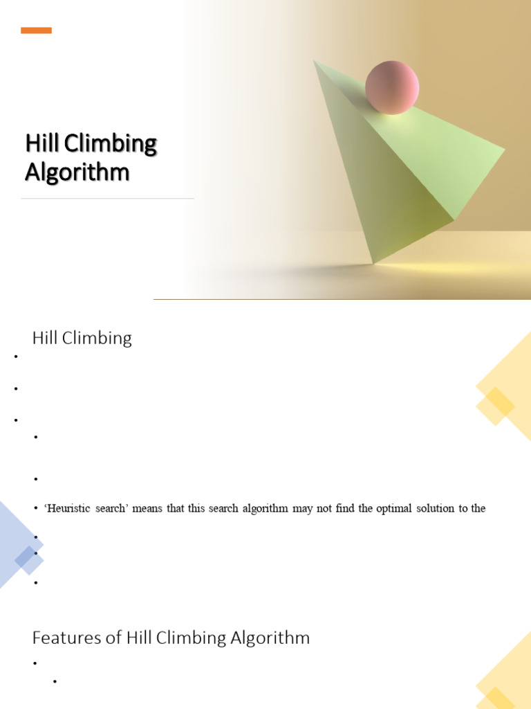 Hill Climbing Algorithm Explained | PDF | Mathematical Optimization ...