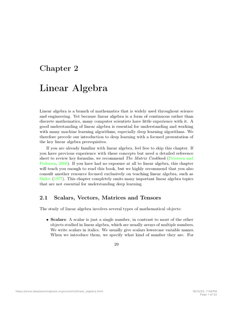 Safari | PDF | Matrix (Mathematics) | Vector Space