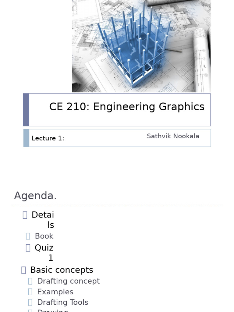CE 210: Engineering Graphics Overview | PDF | Technical Drawing ...