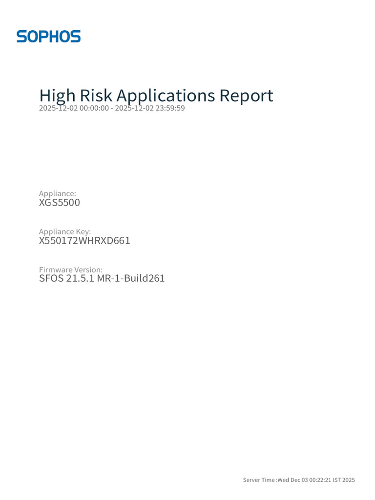 High Risk Applications Yesterday | PDF