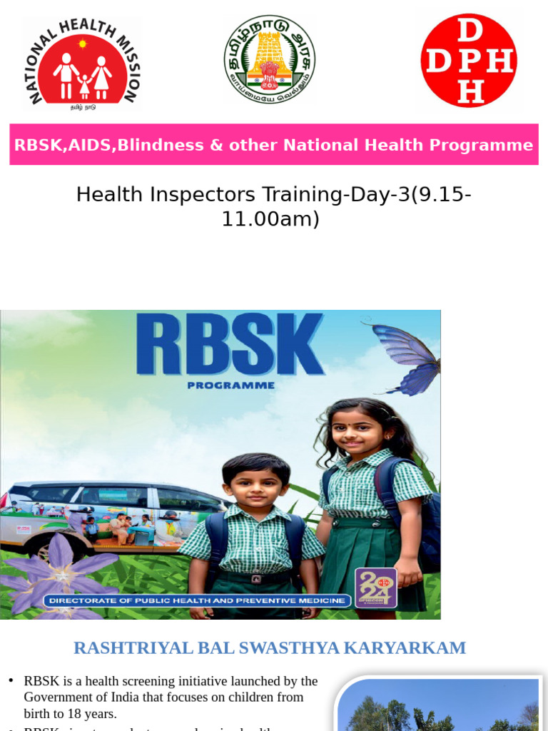 RBSK Training Overview for Health Inspectors | PDF | Heat Transfer | Heat