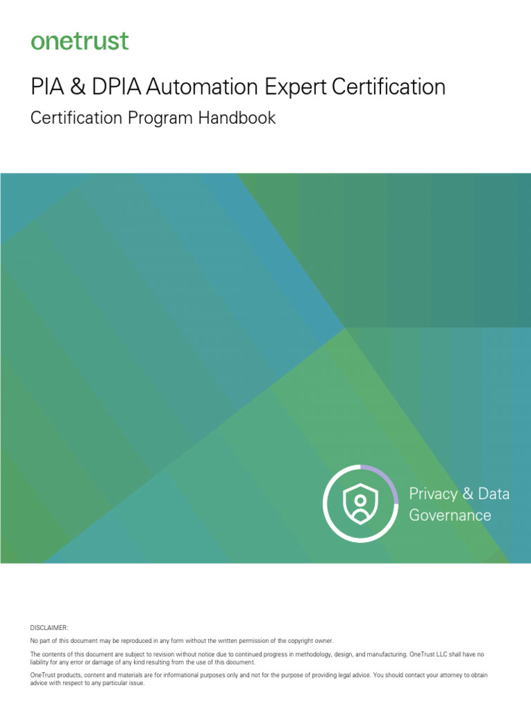 PIA & DPIA Automation Certification Guide | PDF | Risk | Information ...