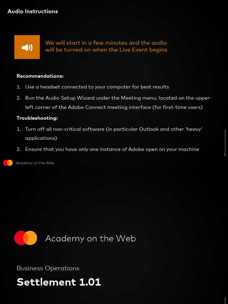 Mastercard Settlement Process Overview | PDF | Master Card | Credit Card