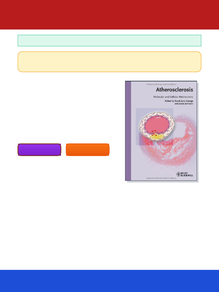 Atherosclerosis Molecular and Cellular Mechanisms 1st Edition Sarah ...