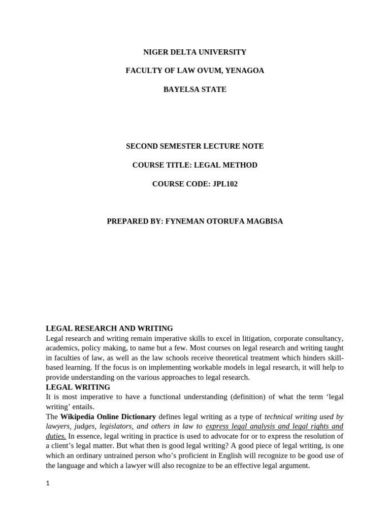 Legal Writing Skills for Law Students | PDF | Plagiarism | Essays