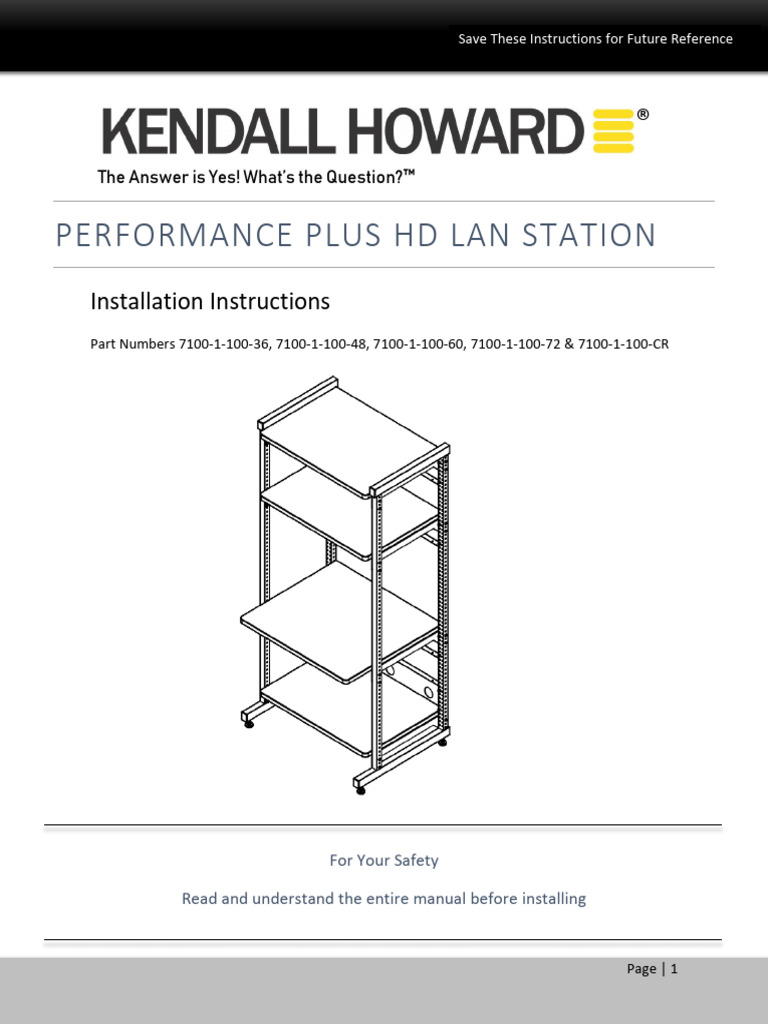 Performance Plus HD LAN Station Setup | PDF | Screw | Private Law