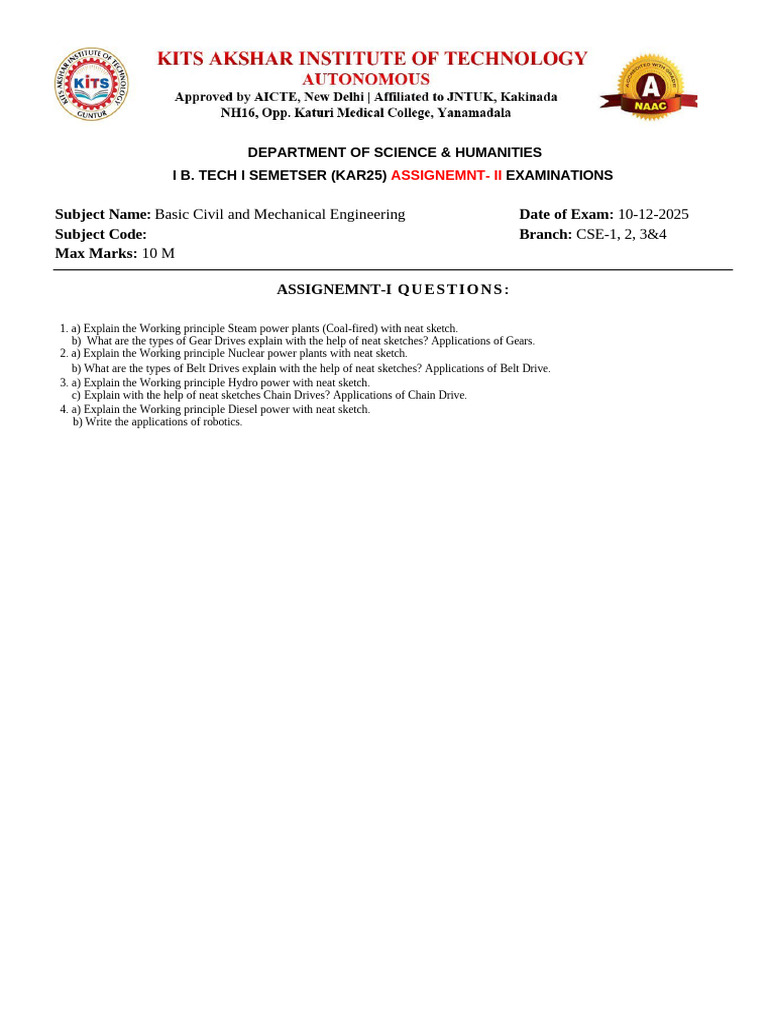 BCME Assignment 2 | PDF