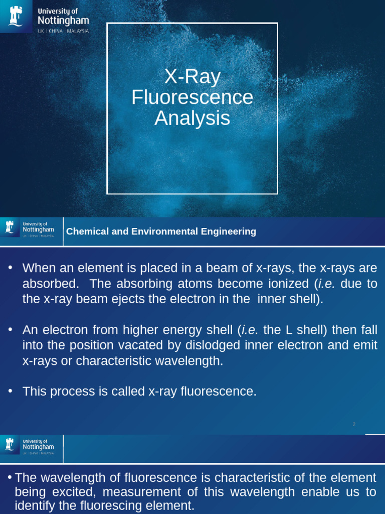 X-Ray Fluorescence Analysis Explained | PDF | X Ray | Fluorescence