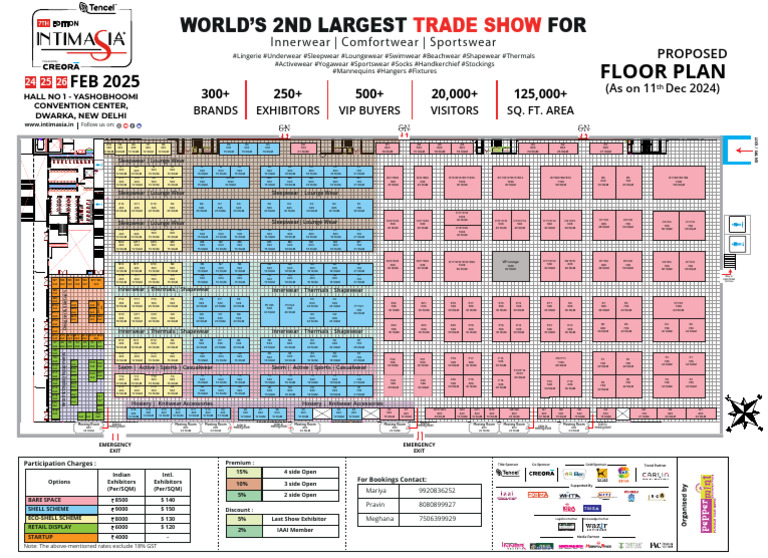 Trade Show Floor Plan 2025 | PDF | Fashion | Undergarment
