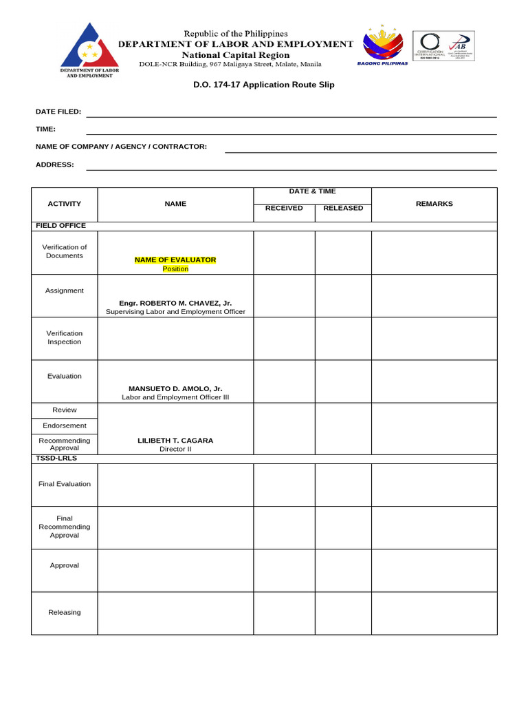 D.O. 174-17 Registration Application Guide | PDF | Business | Private Law