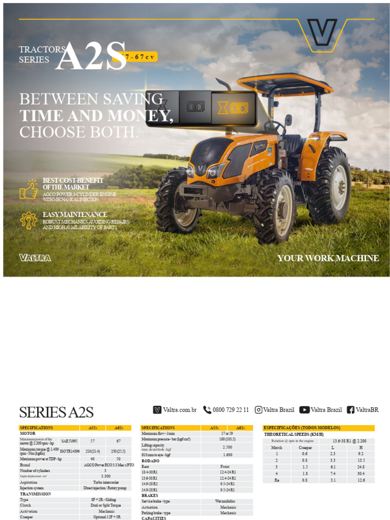Tractor_A2s_web | PDF | Horsepower | Automotive Industry