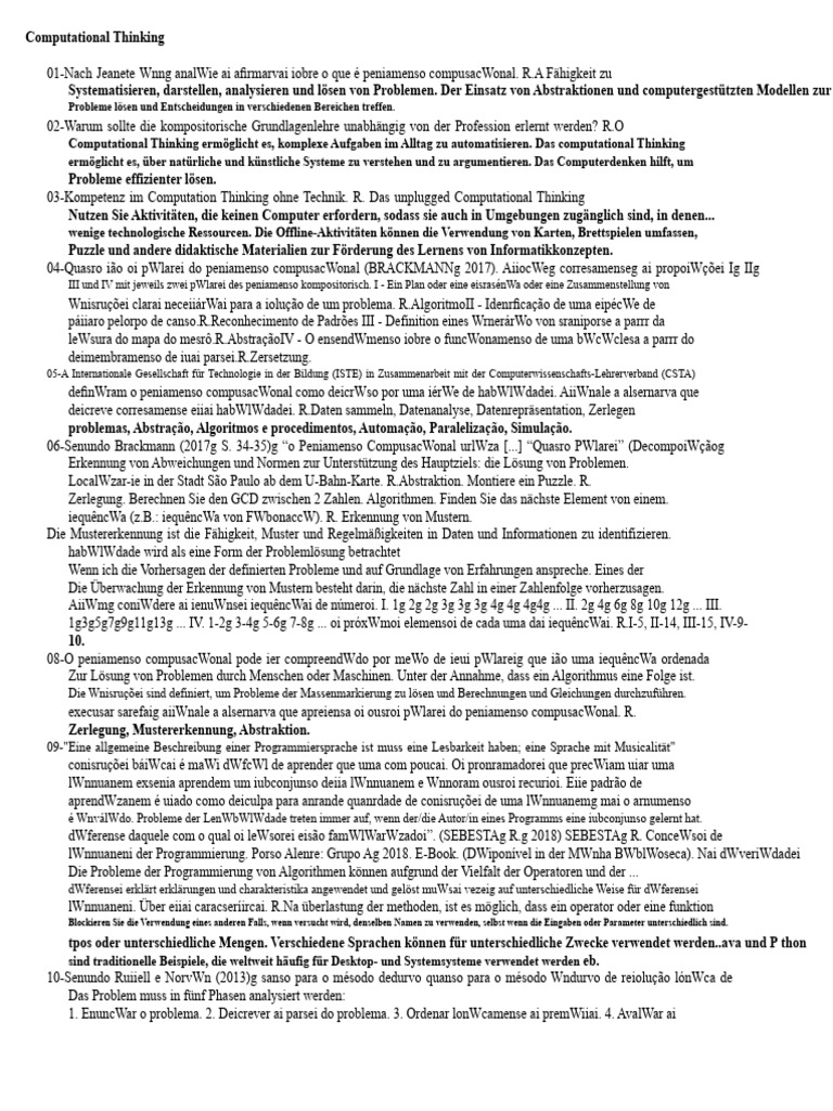 Computational Thinking | PDF
