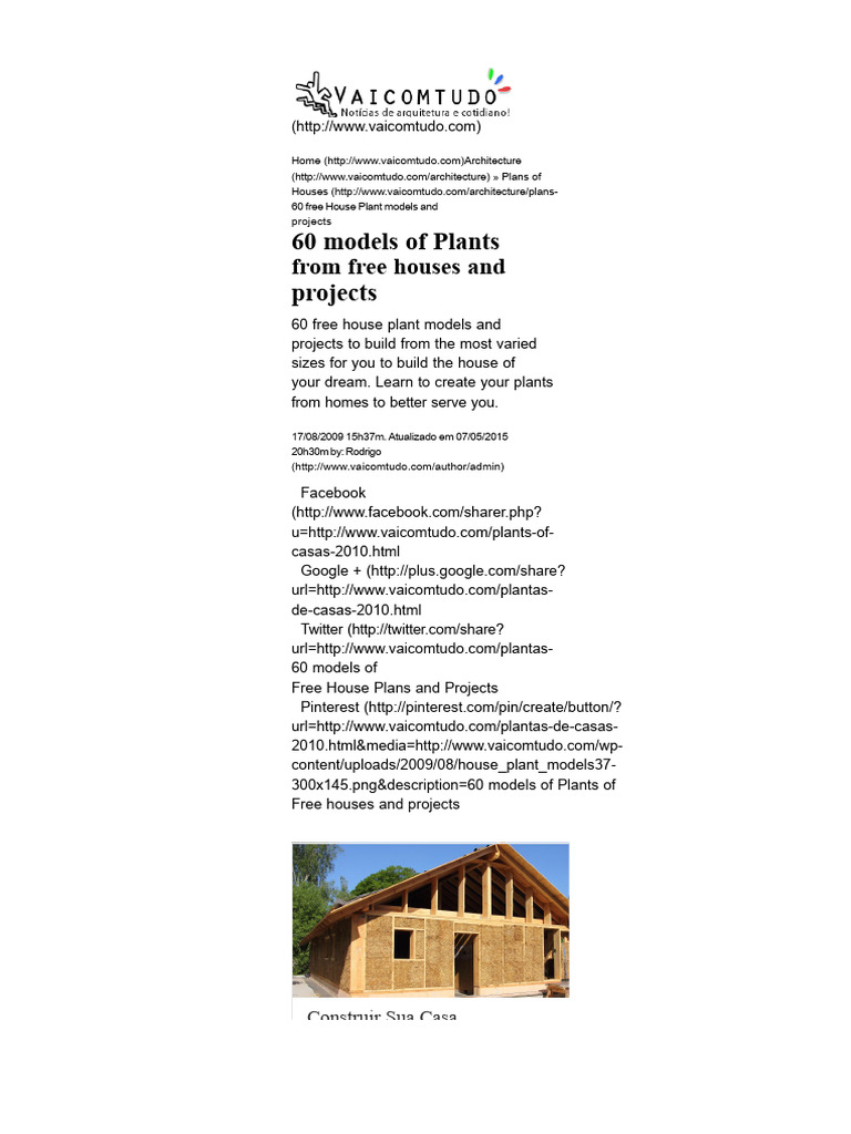 60 Free House Plan Models and Projects | PDF | Room | Bathroom