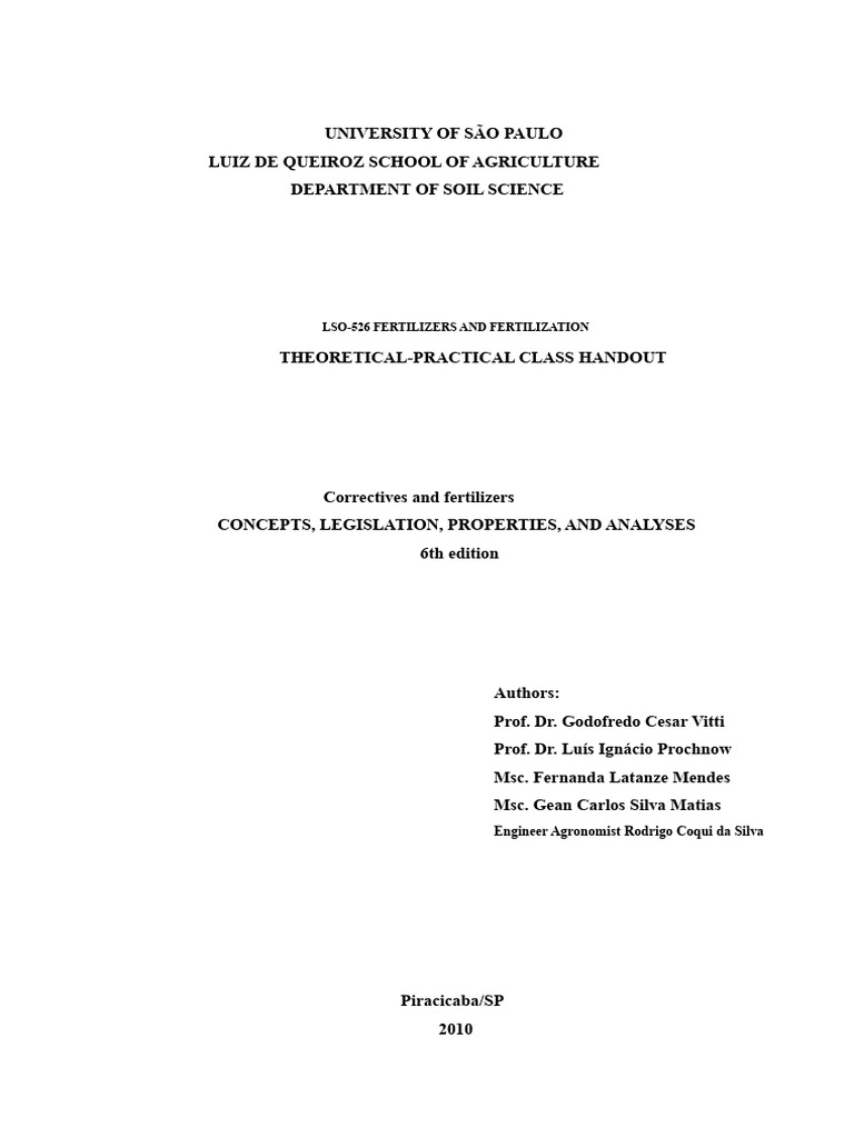 Fertilizers and Soil Amendments Guide | PDF | Fertilizer | Soil